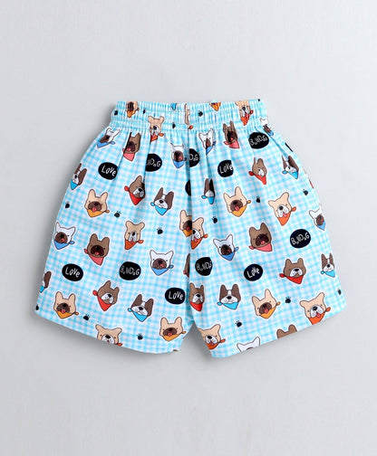 Dog Print Boys Shorts
