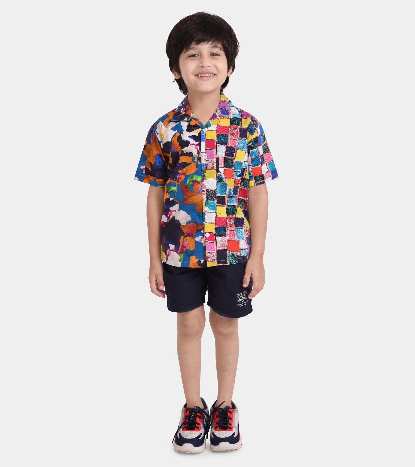 Double Trouble Printed Boys Shirt