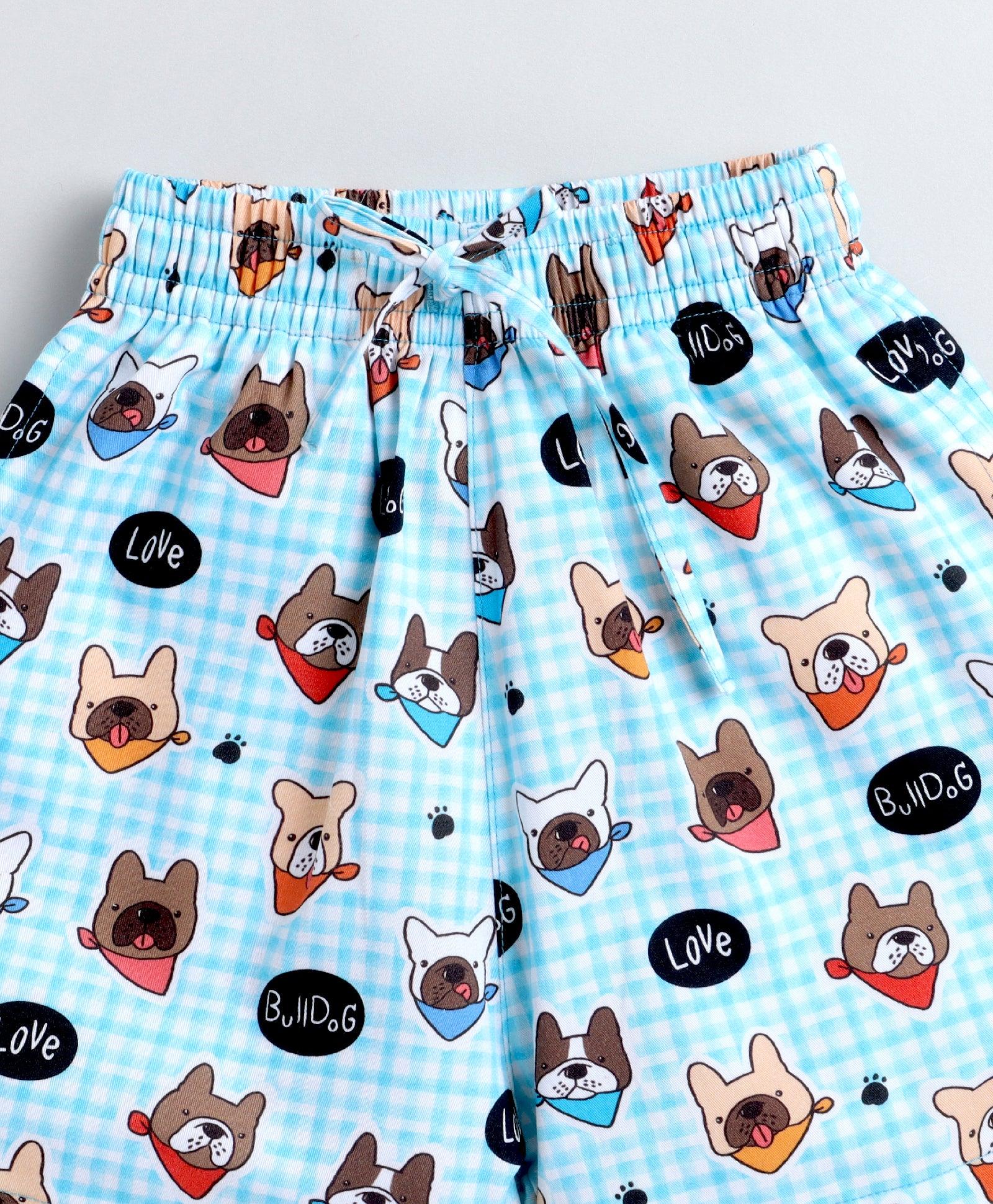 Dog Print Boys Shorts