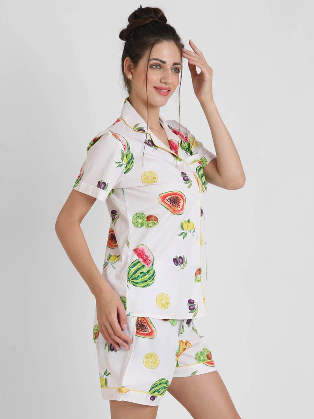 Fruitiliciuos Printed Nightsuit Set for Women