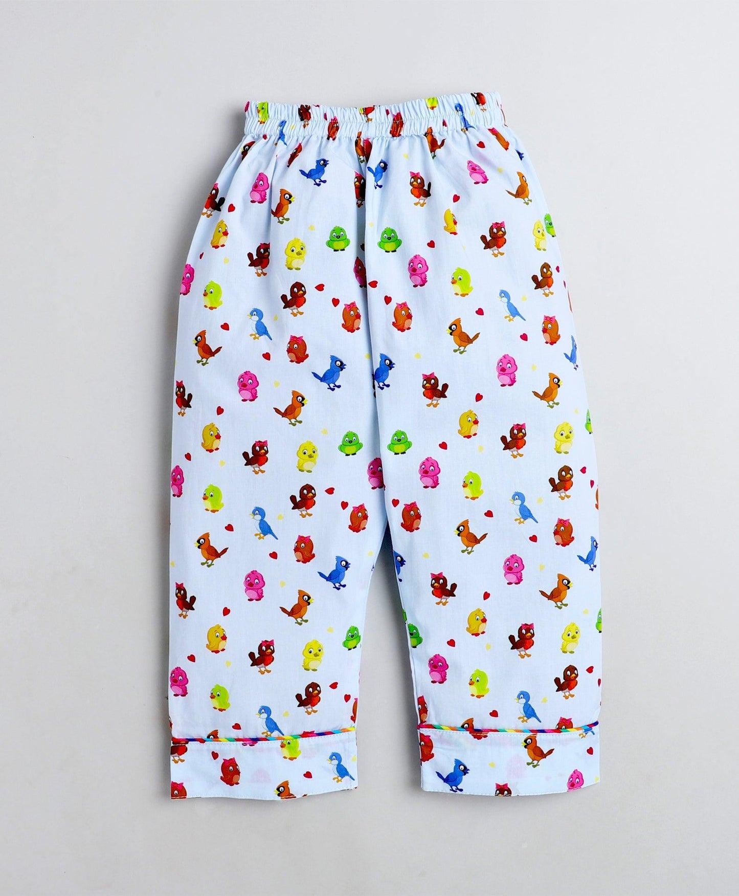 Singing Birds Printed Night Suit Set - koochi Poochi