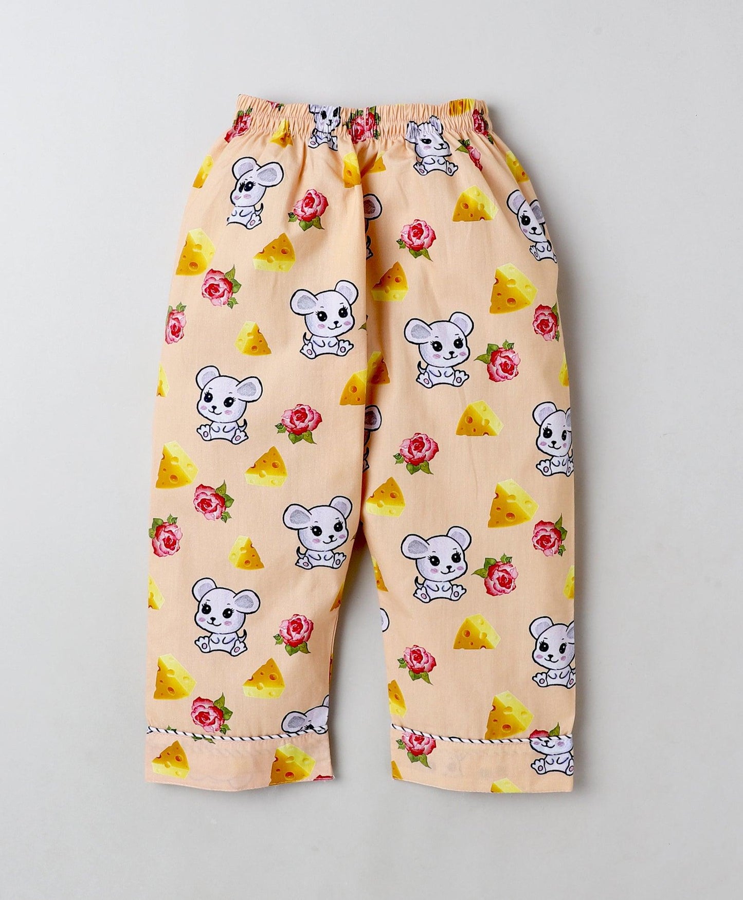 Cheese and Micky Printed Night Suit Set