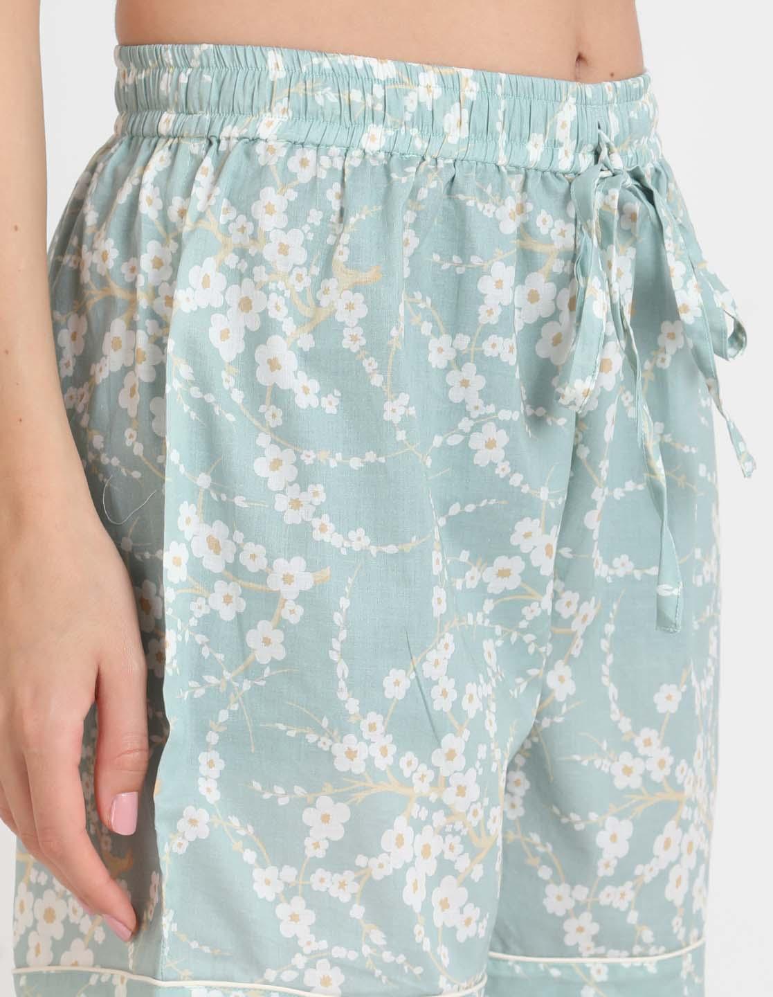 Blossom Print Kaftan Shorts Set