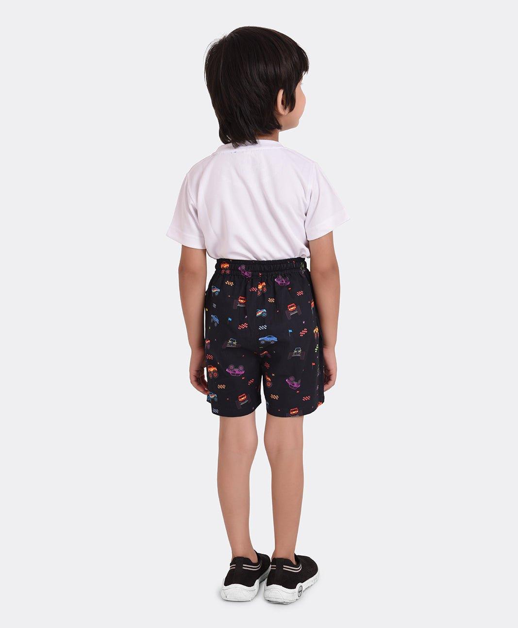 Truck Print Boys Shorts