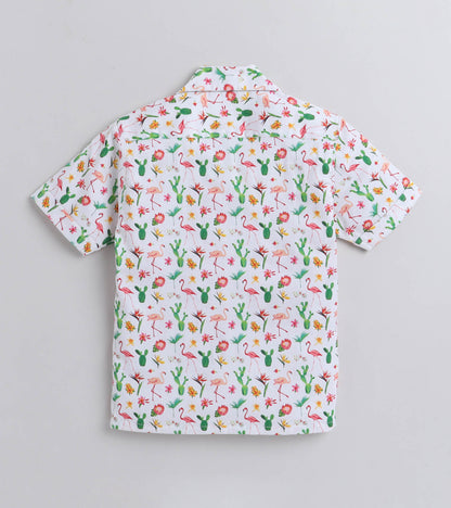 Flamingo Digital printed Boys Shirt