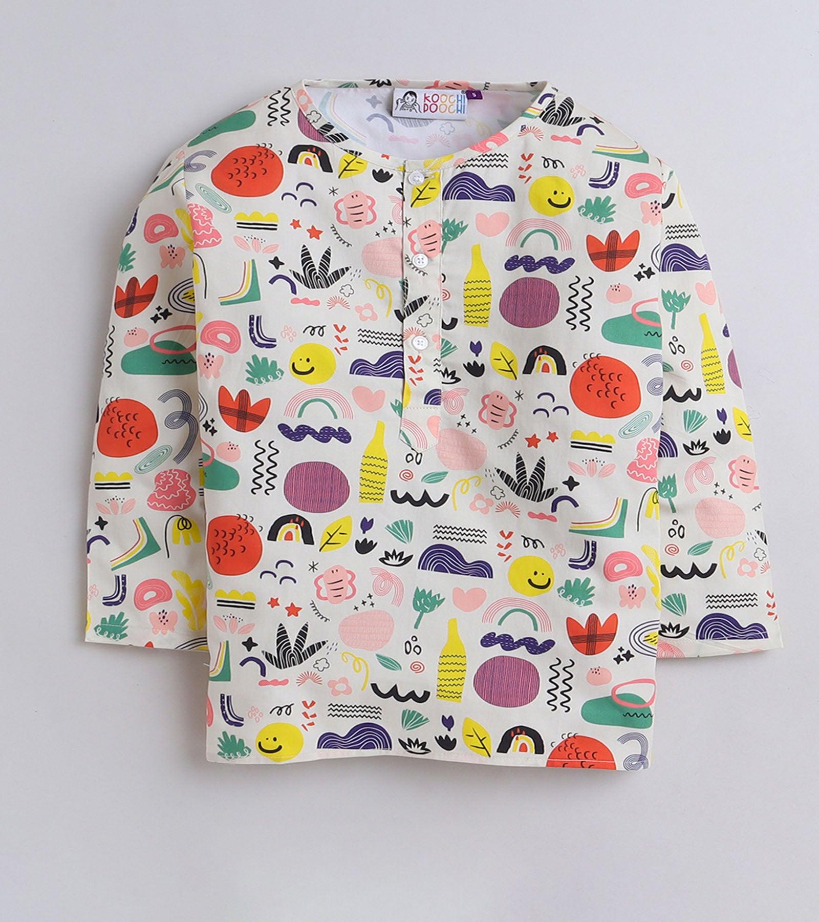 Flamboyant Absy Printed Pyjama Kurta Set