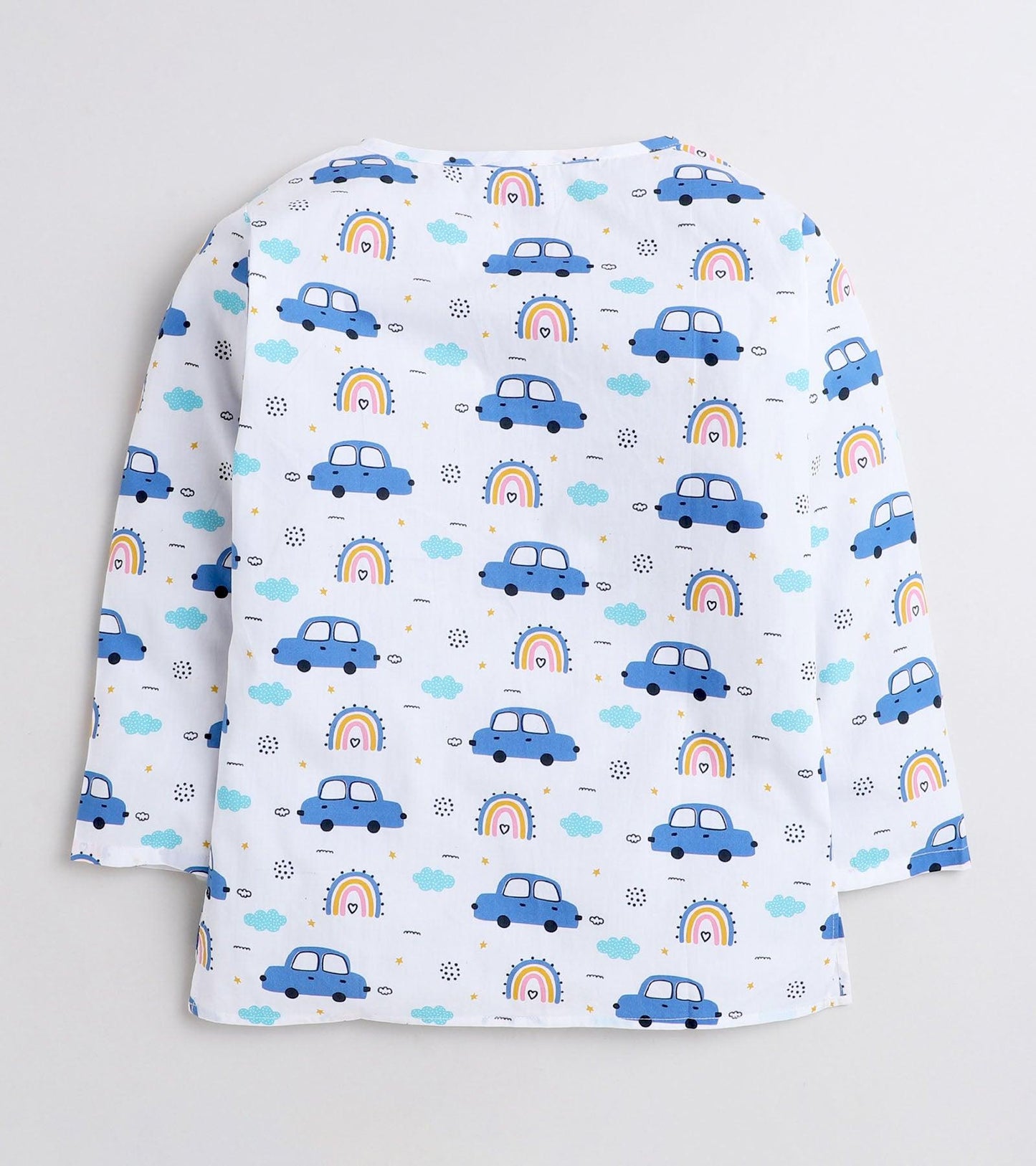 Mini Car Printed Pyjama Kurta Set