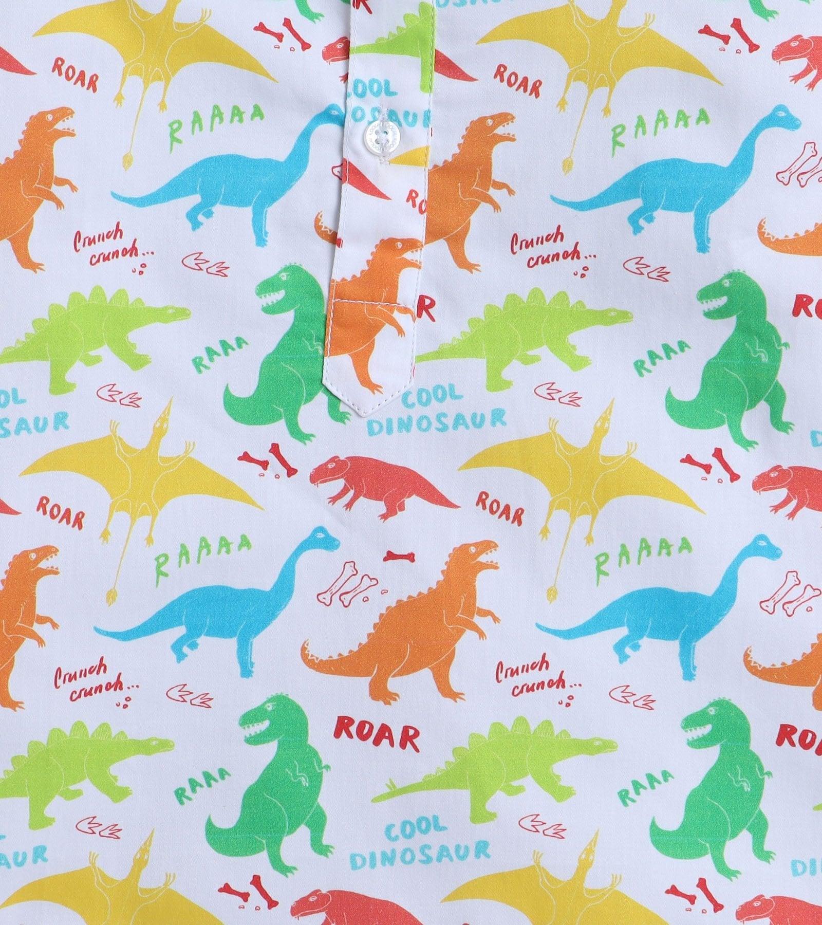 Roar Dino Printed Pyjama Kurta Set