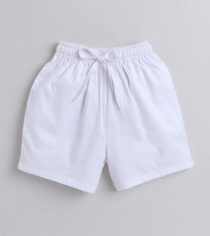 Sunshine Magic Digital printed Shirt with White solid Shorts